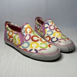 Coach Multicolor/pink  Slip On Beale Sneaker Size 7B
